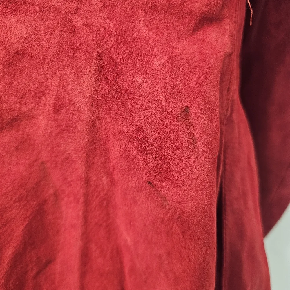Ren Ellis Santa Fe Leather Buckskin Vintage Red Western Pioneer Renegade Jacket